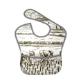 thumbnail image 1 of Susaid Rice Harvest Print Bibs for Babies Toddlers Adjustable Waterproof Free Soft Durable Bibs for eating with Large Pocket Food Catcher, 1 of 8