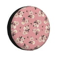 thumbnail image 1 of Susaid Rose Flowers Print Water Proof Spare Tire Cover Wheel Tire Dust-proof Cover Fit Trailer, RV, SUV and Many Vehicle-14 inch, 1 of 6