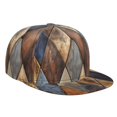 thumbnail image 1 of Susaid Rustic Tile Pattern Print Baseball Cap Hip Hop Style Flat Visor Adjustable Outdoor Cap Unisex Adjustable Breathable, 1 of 1
