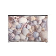 thumbnail image 1 of Susaid Sea Shells Print Makeup Mini Bags for Women Multi Color Cosmetics Bag Travel Toiletry Bag Pencil Pouch Blank Makeup Bags with Zipper, 1 of 7