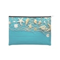 thumbnail image 1 of Susaid Seashells And Fishing Net On Blue Wooden Table Print Makeup Mini Bags for Women Multi Color Cosmetics Bag Travel Toiletry Bag Pencil Pouch Blank Makeup Bags with Zipper, 1 of 7