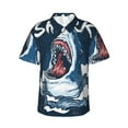 thumbnail image 1 of Susaid Shark Print Short Sleeve Shirts Button Down Casual Shirts Summer Beach Aloha Button Down Short Sleeve for Men ,XX-Large, 1 of 7