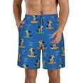 thumbnail image 1 of Susaid Skater Dog Print Men's Swim Trunks Hawaiian Bathing Mesh Lining Suit Swimsuits Beach Shorts with Pockets-XX-Large, 1 of 6