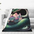 thumbnail image 1 of Susaid Snake Holding A Lotus Print Microfiber Cleaning Cloth, Multi-Functional Cleaning Towels, Highly Absorbent Cleaning Rags,Cleaning Cloths for Car Kitchen Home-60"x50", 1 of 7