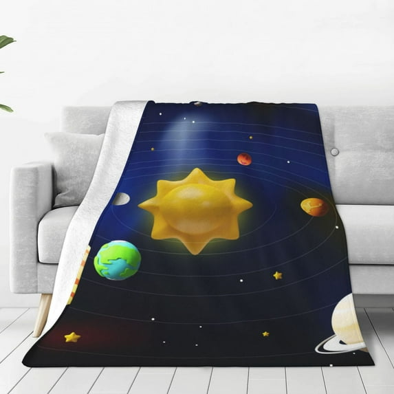 Susaid Solar System Print Microfiber Cleaning Cloth, Multi-Functional Cleaning Towels, Highly Absorbent Cleaning Rags,Cleaning Cloths for Car Kitchen Home-50"x40"