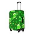 thumbnail image 1 of Susaid St Patrick's Day2 Print Elastic Washable Suitcase Cover with Hidden Zipper, Fits 18-32 Inch Luggage for Protection During Travel-Medium, 1 of 7