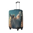 thumbnail image 1 of Susaid Starry Sky Cloud Wolf Print Elastic Washable Suitcase Cover with Hidden Zipper, Fits 18-32 Inch Luggage for Protection During Travel-Large, 1 of 7