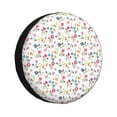 thumbnail image 1 of Susaid Summer Floral Print Water Proof Spare Tire Cover Wheel Tire Dust-proof Cover Fit Trailer, RV, SUV and Many Vehicle-16 inch, 1 of 6