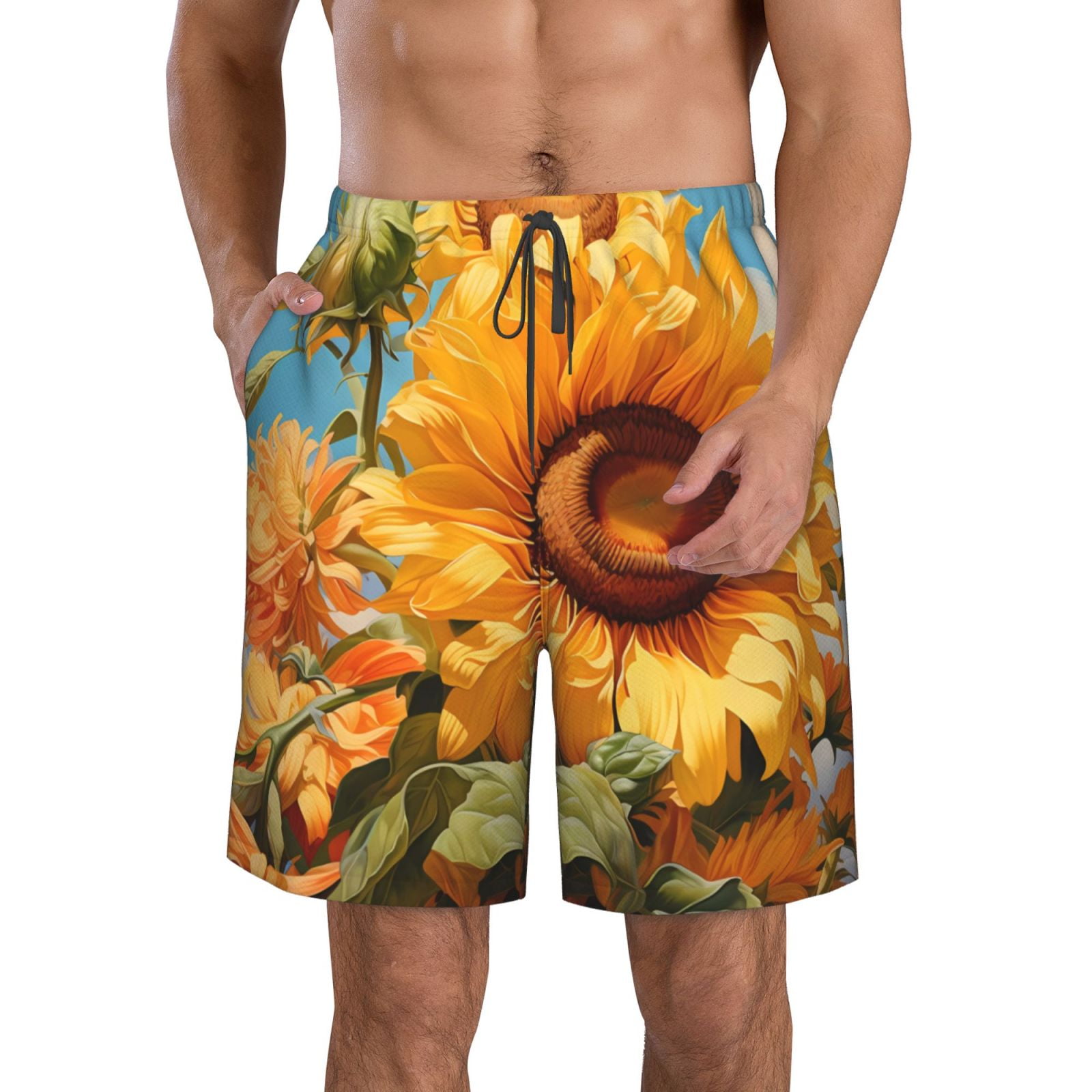 Men's Swim Trunks - Sunrise Kiss