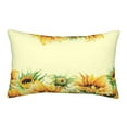 thumbnail image 1 of Susaid Sunflowers On A Yellow Background Print Pillowcases Multiple Size, Pillow Cover Super Soft Envelope Closure Standard Pillow Case-20"x30", 1 of 6