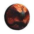 thumbnail image 1 of Susaid Sunset Blossoms Phoenix Perch Print Tire Covers,Waterproof Anti-UV Snow Sun Rain Tire Covers for RV,Truck, SUV, Trailer, Camper-16 inch, 1 of 6