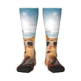 thumbnail image 1 of Susaid Surfing Cat Sun Print Thermal Winter Socks for Men and Women, Warm Crew Hiking Socks, for Boots and Outdoor Activities, 1 of 6