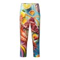 thumbnail image 1 of Susaid Surreal Seafood Extravaganza Print Soft Teen Sleep Pants, Long Pajama Bottoms with Two Pockets and Elastic Waist, Designed for Ages 5-16-, 1 of 6