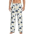 thumbnail image 1 of Susaid Tractor And Vehicle Print Mens Pajama Pants Set Sleep & Lounge Pants, PJ Bottoms with Pockets and Button Fly-Large, 1 of 6