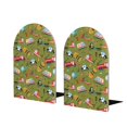 thumbnail image 1 of Susaid Transportation Prints Print Wooden Bookends Decorative Book Ends for Shelves Heavy Books Holder Organizer Non-Slip Desk Book End for Kids Room Office School 1 Pairs, 1 of 8