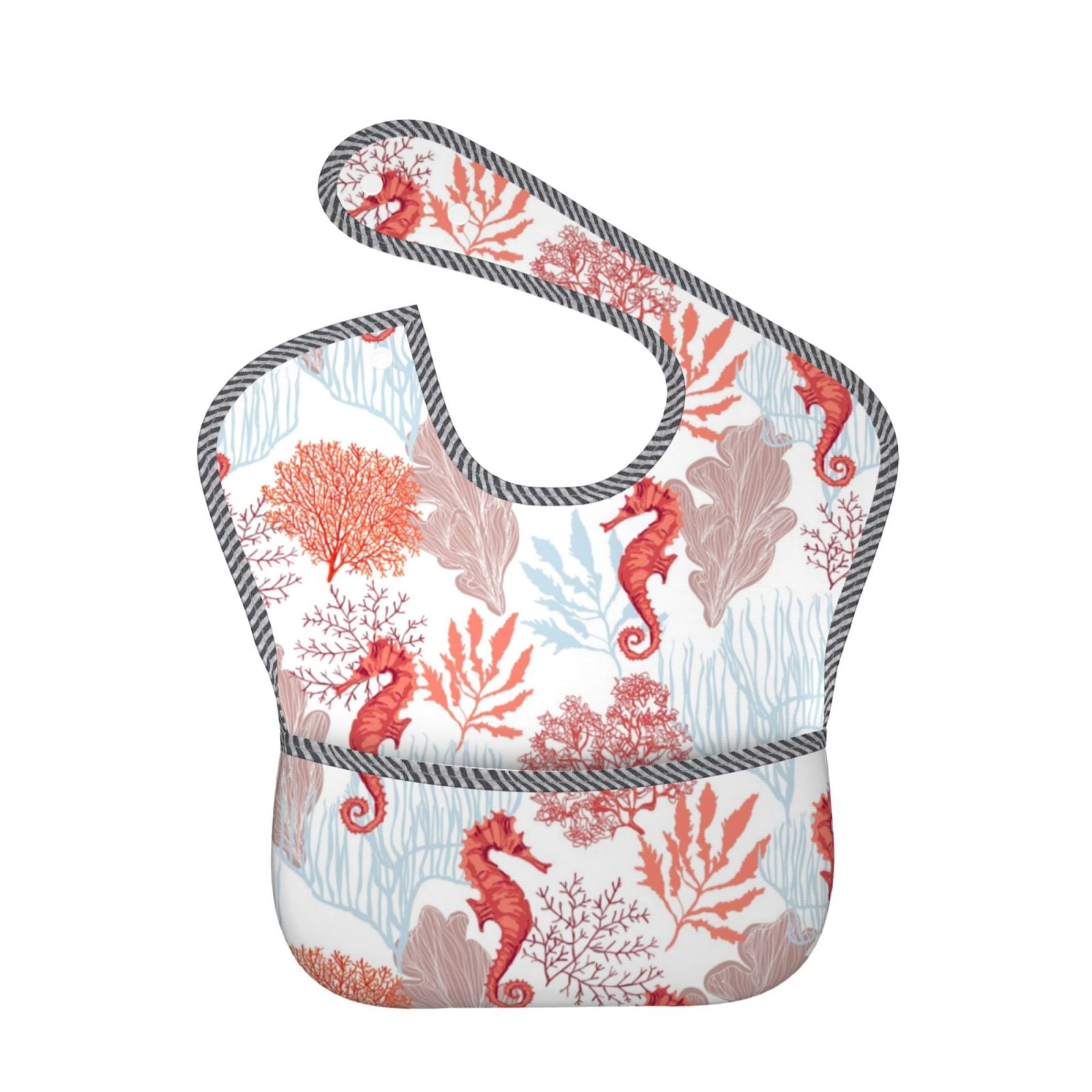 Coral Blossom - Feeding Bib main image 0