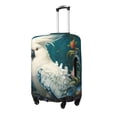 thumbnail image 1 of Susaid Tropical Parrot Floral Artwork Print Elastic Washable Suitcase Cover with Hidden Zipper, Fits 18-32 Inch Luggage for Protection During Travel-Small, 1 of 7