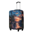 thumbnail image 1 of Susaid Twilight Canal Reflection Print Elastic Washable Suitcase Cover with Hidden Zipper, Fits 18-32 Inch Luggage for Protection During Travel-X-Large, 1 of 7