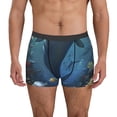 thumbnail image 1 of Susaid Underwater Dolphin Print Men's Mesh Boxer Briefs Cooling Breathable Sports Underwear Wide Waistband Boxer Briefs W/Fly-Small, 1 of 5