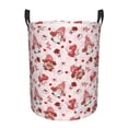 thumbnail image 1 of Susaid Valentine's Day gnome Print Waterproof Oxford Cloth Storage Circular Laundry Hamper BasketCapacity for Home-Small, 1 of 6