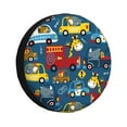 thumbnail image 1 of Susaid Vehicles Cartoon with Funny Drivers Print Tire Covers,Waterproof Anti-UV Snow Sun Rain Tire Covers for RV,Truck, SUV, Trailer, Camper-16 inch, 1 of 6
