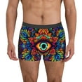 thumbnail image 1 of Susaid Vibrant Psychedelic Eye Print Men's Mesh Boxer Briefs Cooling Breathable Sports Underwear Wide Waistband Boxer Briefs W/Fly-XX-Large, 1 of 5