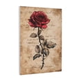 thumbnail image 1 of Susaid Vintage Rose Botanical Art Pattern Vertical Canvas Wall Decor 12x16in - Waterproof with Wood Frame & Damage-Free Hanging Kit, 1 of 8