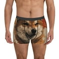 thumbnail image 1 of Susaid Vintage Shiba Inu Art Print Men's Mesh Boxer Briefs Cooling Breathable Sports Underwear Wide Waistband Boxer Briefs W/Fly-X-Large, 1 of 5
