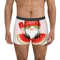 thumbnail image 1 of Susaid Watermelon Gnome Print Men's Mesh Boxer Briefs Cooling Breathable Sports Underwear Wide Waistband Boxer Briefs W/Fly-Small, 1 of 5