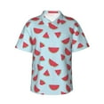 thumbnail image 1 of Susaid Watermelon Print Short Sleeve Shirts Button Down Casual Shirts Summer Beach Aloha Button Down Short Sleeve for Men ,3X-Large, 1 of 7