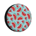 thumbnail image 1 of Susaid Watermelon Print Water Proof Spare Tire Cover Wheel Tire Dust-proof Cover Fit Trailer, RV, SUV and Many Vehicle-14 inch, 1 of 6
