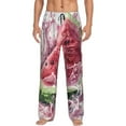 thumbnail image 1 of Susaid Watermelon Splash Realism Art Print Mens Pajama Pants Set Sleep & Lounge Pants, PJ Bottoms with Pockets and Button Fly-Small, 1 of 6