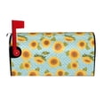 thumbnail image 1 of Susaid White Polka Dot Sunflower A Print Mailbox Covers,Magnetic Waterproof Oxford Mail Mailbox Cover,Covers for Garden Outdoor Decor-21x18 in, 1 of 8