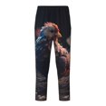 thumbnail image 1 of Susaid White Purple Flower Chicken Print Soft Teen Sleep Pants, Long Pajama Bottoms with Two Pockets and Elastic Waist, Designed for Ages 5-16-Large, 1 of 6