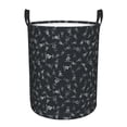thumbnail image 1 of Susaid Wireless Antenna Icon Print Waterproof Oxford Cloth Storage Circular Laundry Hamper BasketCapacity for Home-Small, 1 of 6