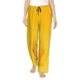 thumbnail image 1 of Susaid Yellow Lemon Print Women Relaxing Pajama Pants Comfy Pj Bottoms Soft Printed Lounge Pant with Pockets, Home Pants-XX-Large, 1 of 6