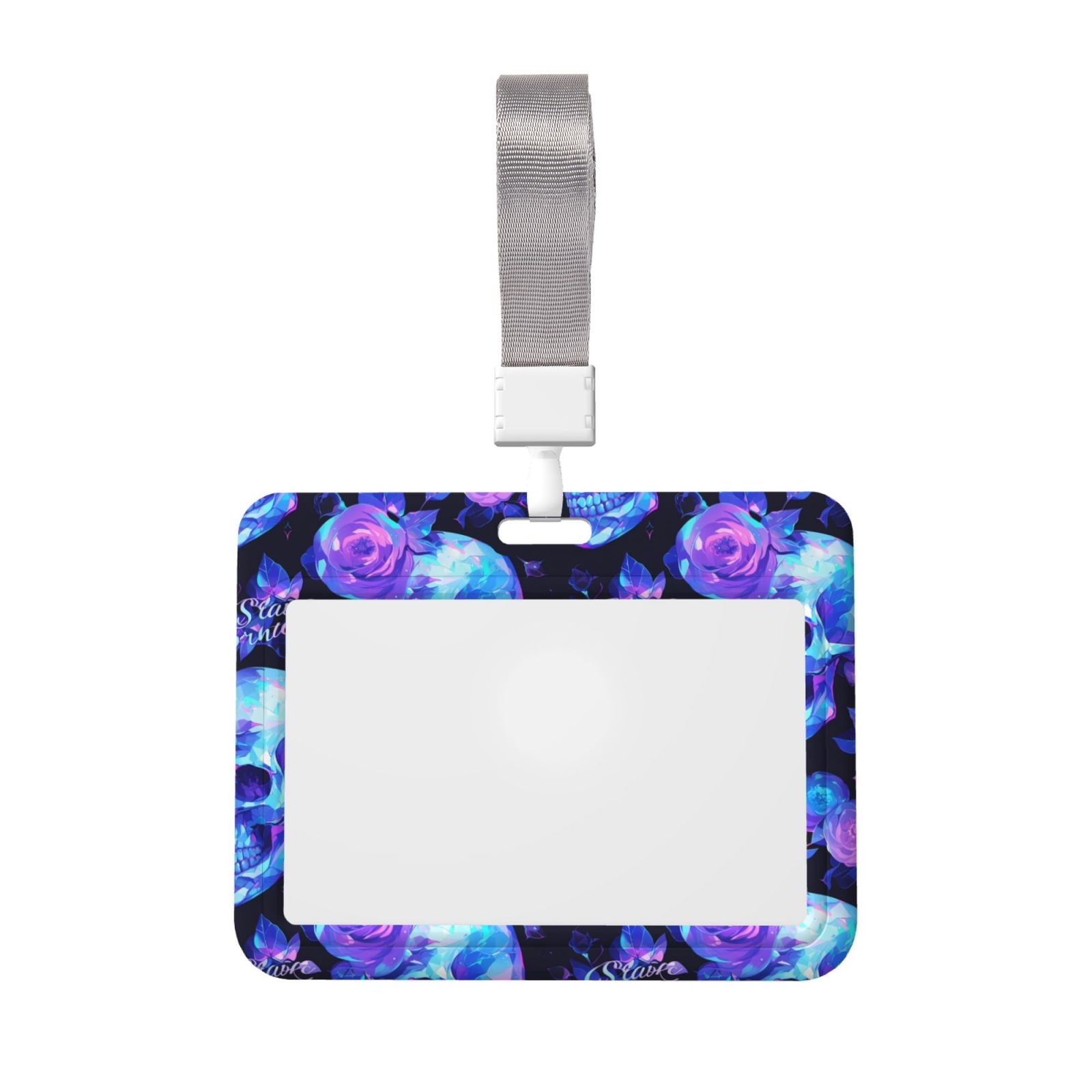 Susaid Cute Polar Bear Print ID Badge Holder With Double-Sided Windows - View #9