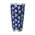 thumbnail image 1 of Susaid crystal Skull Print 20oz Car Cup,Insulated Coffee Cup Fully Spill Proof Travel Coffee Mug, Stainless Steel Tumbler for Work Home Outdoor Car-Without Straw, 1 of 8