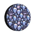 thumbnail image 1 of Susaid crystal cool Skull flower Print Tire Covers,Waterproof Anti-UV Snow Sun Rain Tire Covers for RV,Truck, SUV, Trailer, Camper-14 inch, 1 of 6