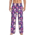 thumbnail image 1 of Susaid cute rainbow mushroom Skull Print Mens Pajama Pants Set Sleep & Lounge Pants, PJ Bottoms with Pockets and Button Fly-XX-Large, 1 of 6