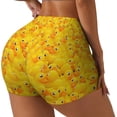 thumbnail image 1 of Susaid duck floating in the pool Print Intensify Workout Shorts for Women Seamless Scrunch Short Gym Yoga Running Sport Active Exercise Fitness Shorts-X-Large, 1 of 8