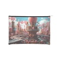 thumbnail image 1 of Susaid fairy-tale-world-with-delicious-candy Print Makeup Mini Bags for Women Multi Color Cosmetics Bag Travel Toiletry Bag Pencil Pouch Blank Makeup Bags with Zipper, 1 of 1