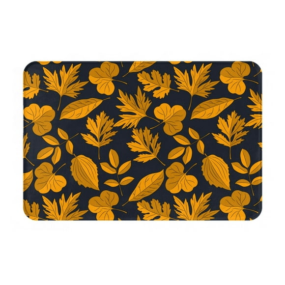 Susaid fall leaf Print Doormat,Porch Decor,Housewarming Decor Gift Doormat,Funny Flannel Floor Mat,Funny Doormat 24x16 Inch