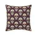 thumbnail image 1 of Susaid funny Skull star Print Velvet Throw Pillow Covers Home Art Deco Pillowcase Square Pillow Case Cushion Cover for Bed Sofa Living Room Car Indoor and Outdoor-18"x18", 1 of 8