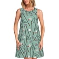 thumbnail image 1 of Susaid golf equipment Pattern Women's Summer Dresses Beach Sundress Short Sleeve Loose Casual Tshirt Dress with Pockets, 1 of 7