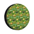 thumbnail image 1 of Susaid traditional Irish colours Print Water Proof Spare Tire Cover Wheel Tire Dust-proof Cover Fit Trailer, RV, SUV and Many Vehicle-15 inch, 1 of 6