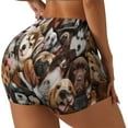 thumbnail image 1 of Susaid various dog breeds Print Intensify Workout Shorts for Women Seamless Scrunch Short Gym Yoga Running Sport Active Exercise Fitness Shorts-XX-Large, 1 of 8