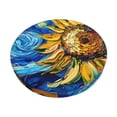 thumbnail image 1 of Susaid vintage Starry Sunflower Print Elastic Bar Stool Cover Personalized Washable Stool Cover for Barbershop Home Bar Kitchen-14 inch, 1 of 7