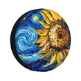 thumbnail image 1 of Susaid vintage Starry Sunflower Print Tire Covers,Waterproof Anti-UV Snow Sun Rain Tire Covers for RV,Truck, SUV, Trailer, Camper-16 inch, 1 of 6