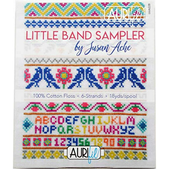 Susan Ache Little Band Sampler Aurifil Thread Kit 10 Small Spools Aurifloss SA30LBS10